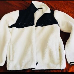 True religion Sherpa white hoodie size XL
